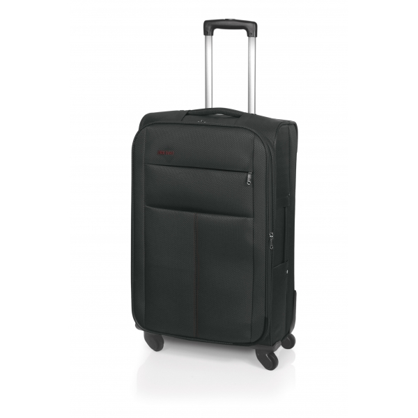 John Travel Square maleta grande expandible 4R negro